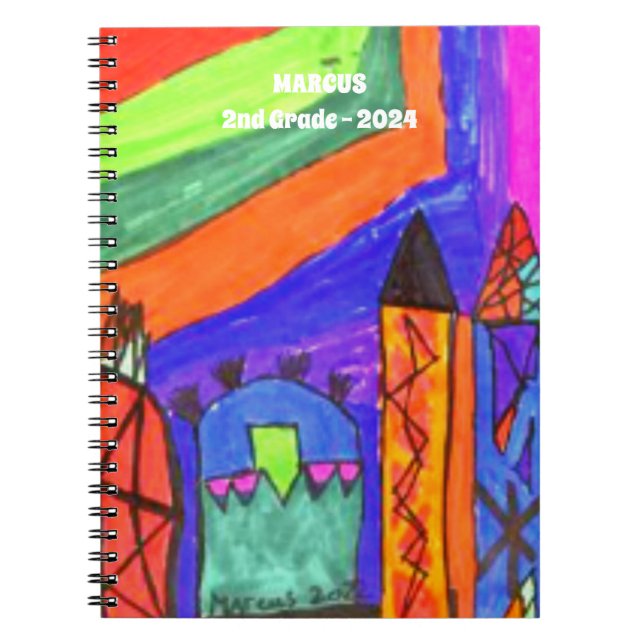 Cuaderno Agregar obra de arte infantil (Frente)