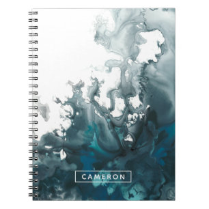 Cuaderno Agregar su nombre  Indigo Tempest
