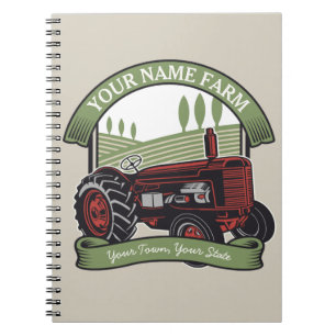 Cuaderno Agricultor de campo de cultivo de cosecha de vinta