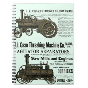 CUADERNO AGRICULTURA DE TRACCIÓN DEL MOTOR DE VAPOR