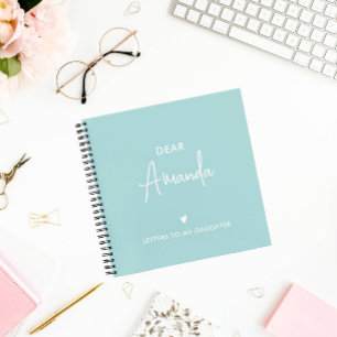 Cuaderno Agua   Cartas a la memoria de Keepsake de mi hija