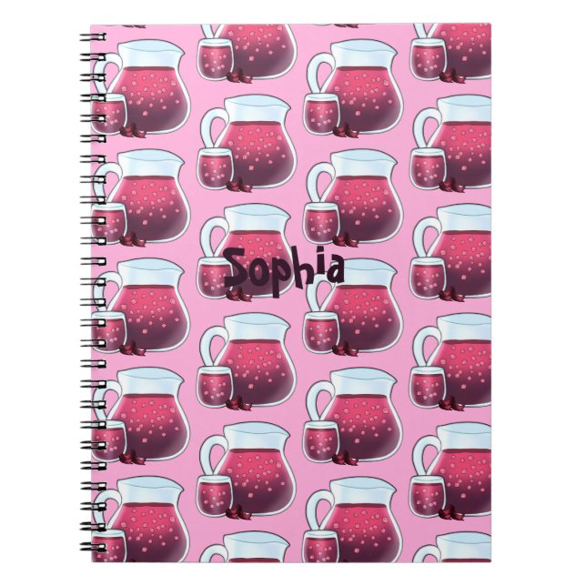 Cuaderno Agua de Jamaica agua fresca (Frente)