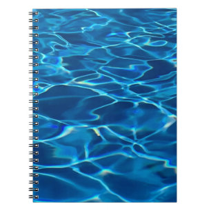 Cuaderno Agua de la piscina azul oscura