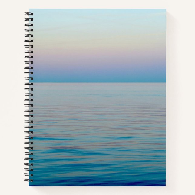 Cuaderno Agua del Océano Calmador de Respiración (Anverso)