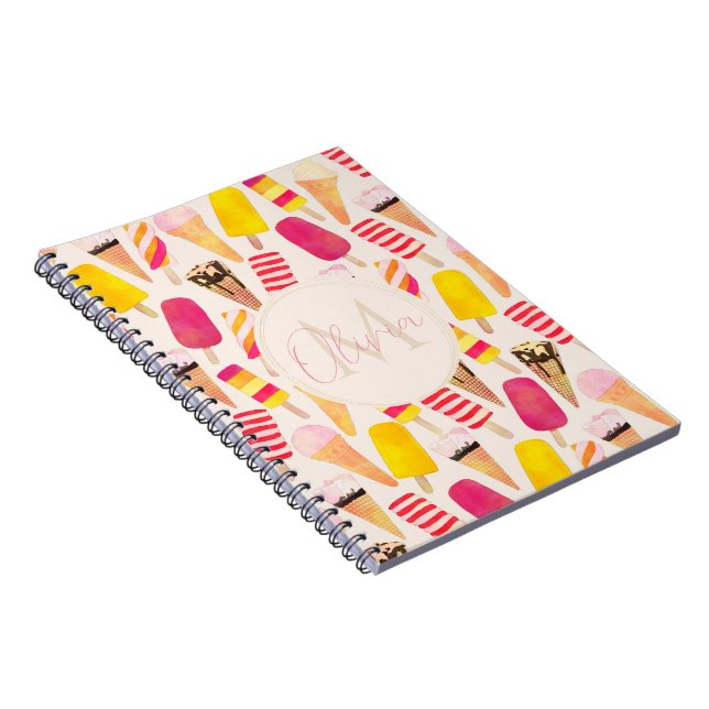 Cuaderno Agua dulce de verano Hielo Crema (Lado Derecho)