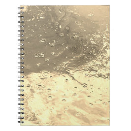 Cuaderno Agua en el bloc de notas de Sepia