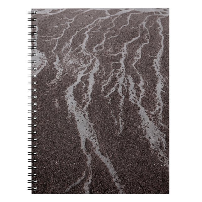 Cuaderno Agua en la arena en la orilla (Frente)