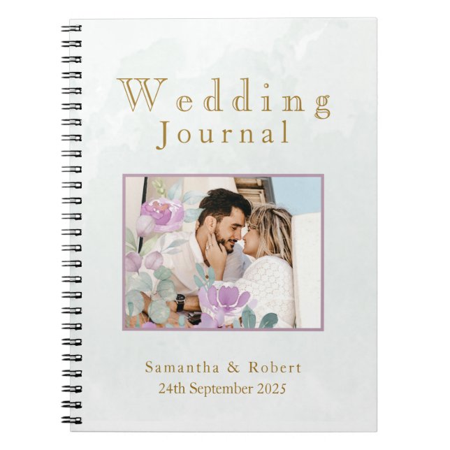 Cuaderno Agua eucalipto sage verde foto (Frente)