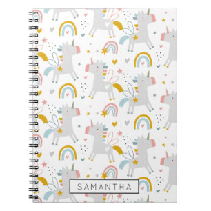 Cuaderno Agua mágica unicornio y arcoiris