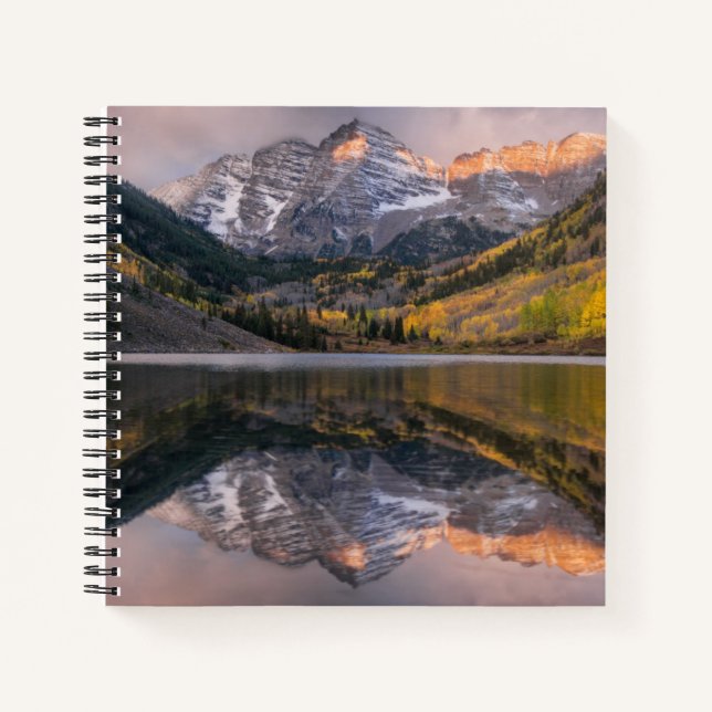 Cuaderno Agua | Maroon Bells Colorado (Anverso)