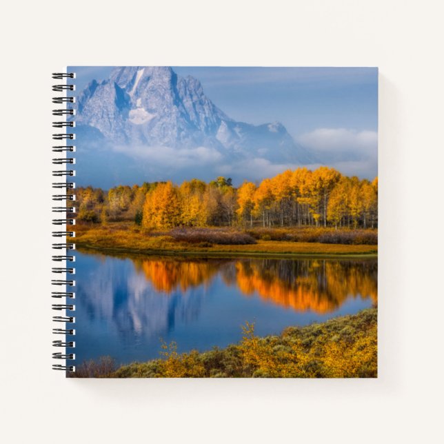 Cuaderno Agua | Oxbow Bend Jackson Wyoming (Anverso)