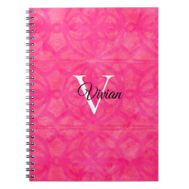 Cuaderno Agua rosa brillante