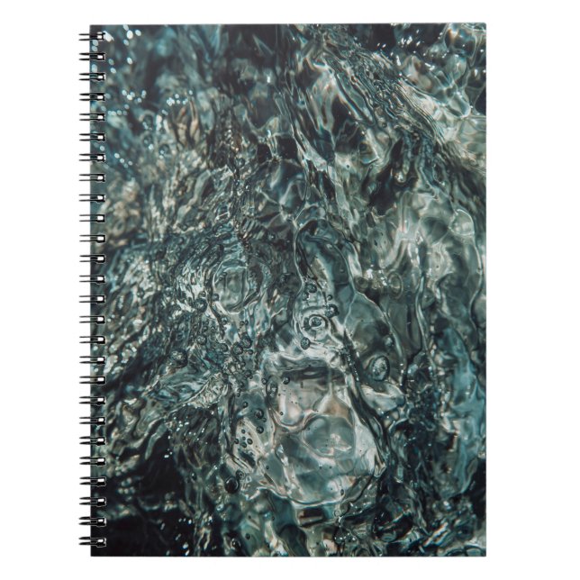 Cuaderno Agua salpicada en la fotografía de primer plano (Frente)
