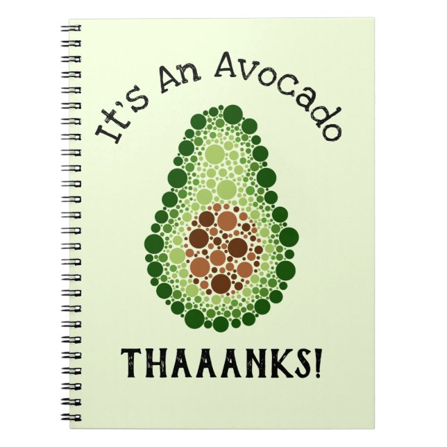 Cuaderno Aguacate en Puntos (Frente)