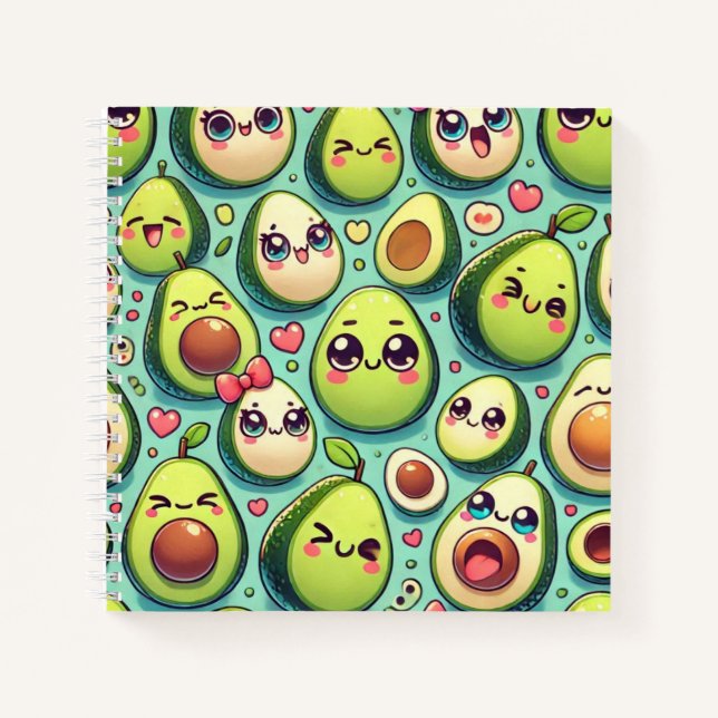 Cuaderno Aguacates Adorables (Anverso)