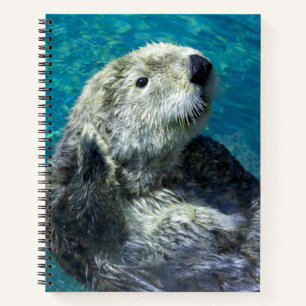 Cuaderno Aguas azules adorables con aletas de mar