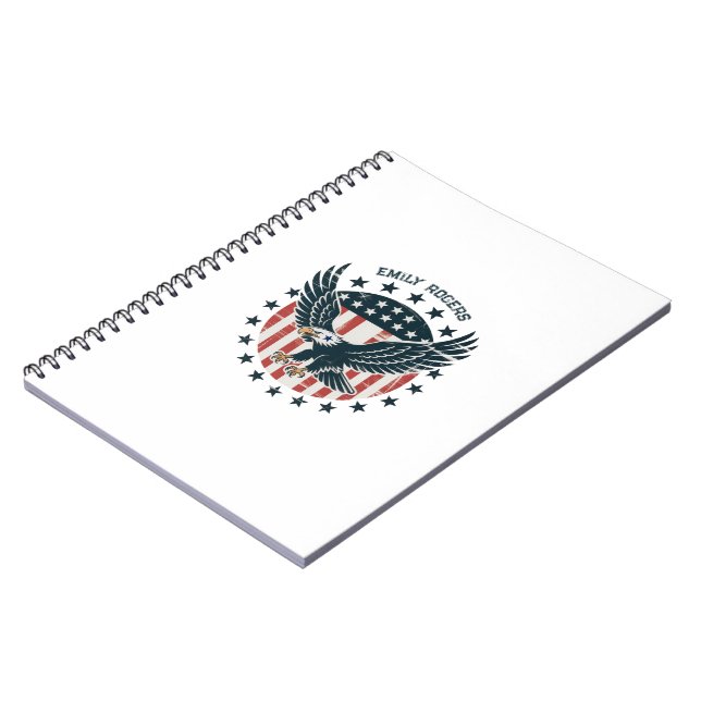 Cuaderno Águila Americana Retro (Lado Izquierdo)