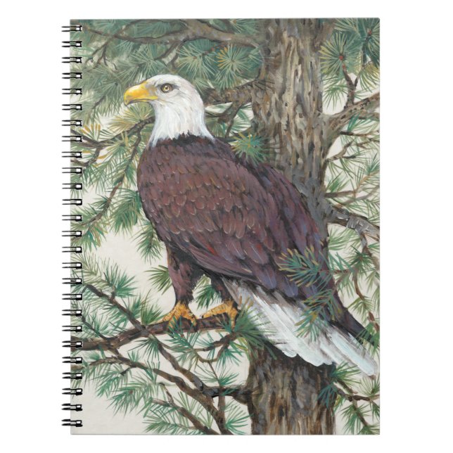 Cuaderno Águila calva en rama (Frente)