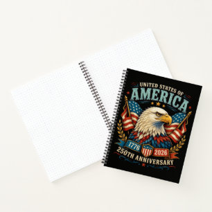 Cuaderno Águila de la Celebración del 250 Aniversario de Am