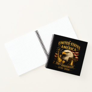 Cuaderno Águila del 250 aniversario de los Estados Unidos d