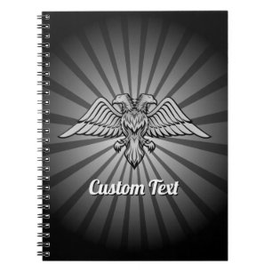 Cuaderno Águila gris con dos cabezales para portátil