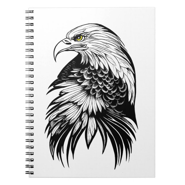 Cuaderno Águila Naturaleza animal silvestre Ilustracion art (Frente)