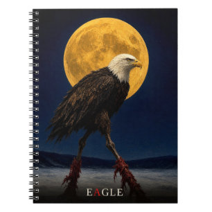 Cuaderno Águila Piernas Brillantes gótico Surrealista