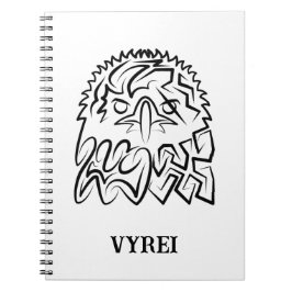 Cuaderno Águila Tribal Negra y Blanca