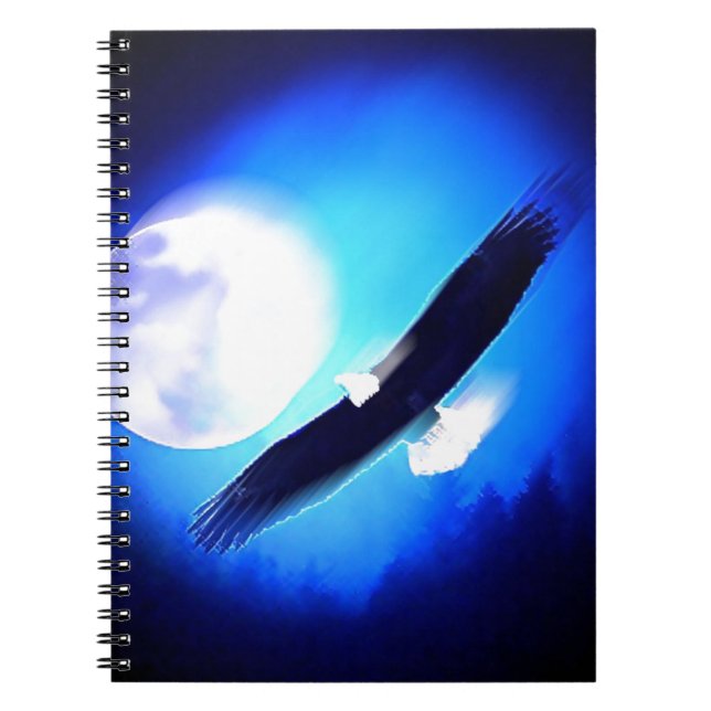 Cuaderno Águila voladora y luna (Frente)