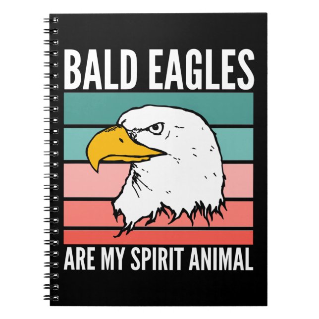 Cuaderno Águilas calvas son mi animal espiritual (Frente)