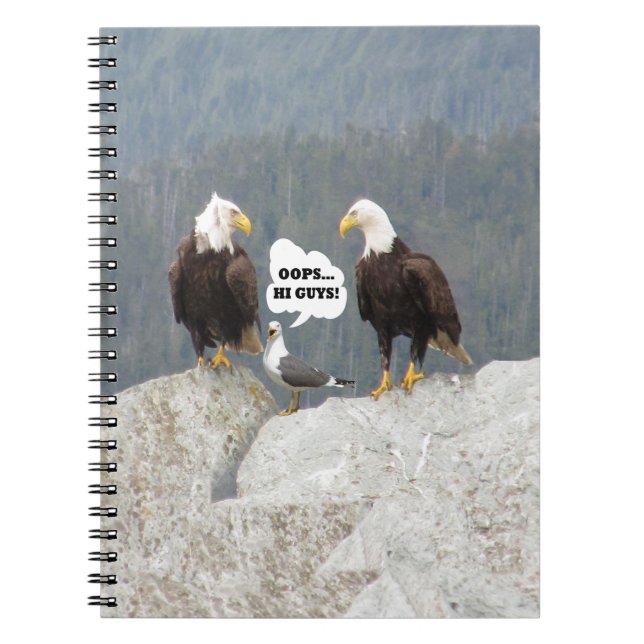 Cuaderno Aguilas divertidas y gaviota (Frente)