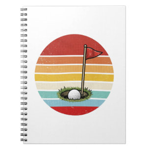 Cuaderno Agujero de pelota de golf vintage