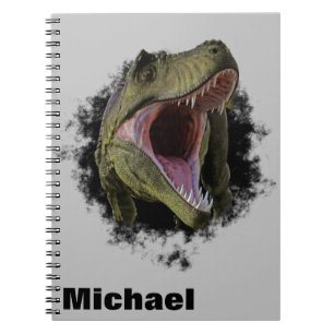 Cuaderno Agujero de Tyrannosaurus Personalizado Dinosaurio
