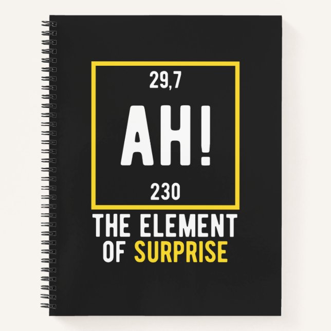 Cuaderno Ah El Elemento de Sorpresa (Anverso)