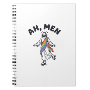 Cuaderno Ah Hombres Patinaje En Línea Fe Diseño Vectorial_1