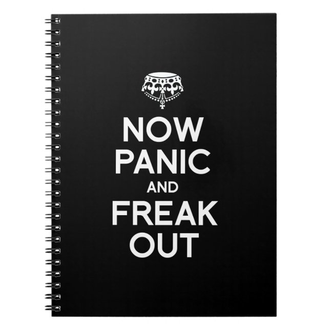 CUADERNO AHORA EL PÁNICO Y FREAK HACIA FUERA (Frente)
