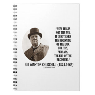 Cuaderno Ahora esto no el principio del final (Winston