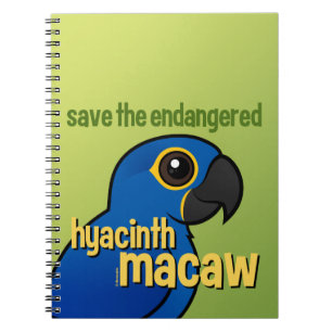 Cuaderno Ahorre el Macaw en peligro del jacinto