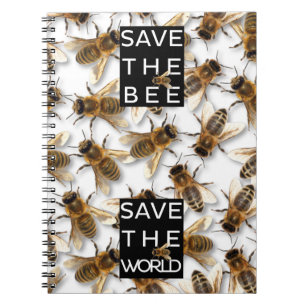 Cuaderno ¡Ahorre la abeja! ¡Ahorre el mundo! Abeja