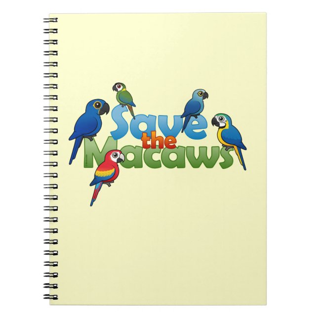 Cuaderno Ahorre los Macaws (Frente)