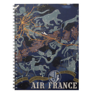 Cuaderno Air France : De nuit et de jour dans tous les ciel