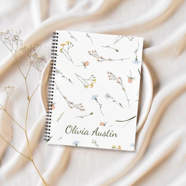 Cuaderno Airy Wildflower Journal Personalized Minimalist  (Subido por el creador)
