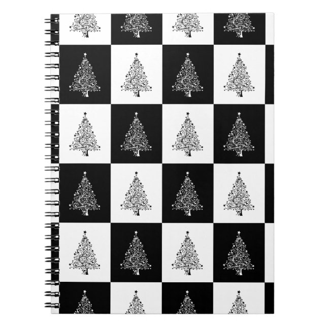 Cuaderno Ajedrez de árboles de navidad (Frente)