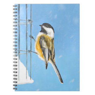Cuaderno Ajedrez en pintura de alimentador - Arte de pájaro
