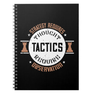 Cuaderno Ajedrez - La estrategia requiere pensamiento