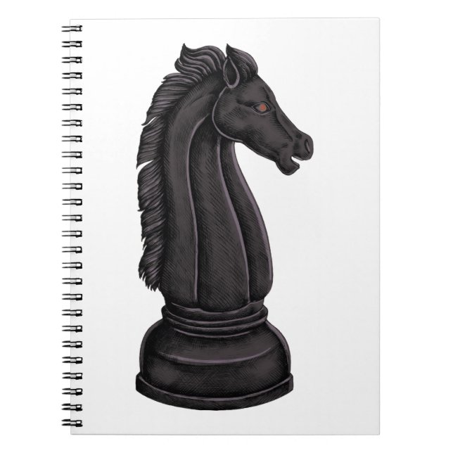 Cuaderno Ajedrez negro vintage (Frente)