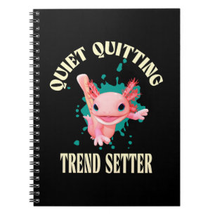 Cuaderno Ajolote Rosa Divertido Establecedor de la Tendenci