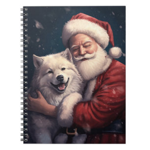 Cuaderno Akita con Navidades festivos de Santa Claus