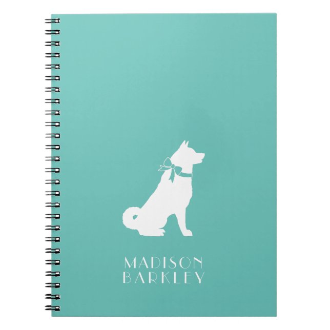 Cuaderno Akita Dog Puppy (Frente)