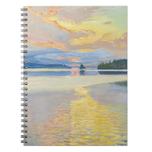 Cuaderno Akseli Gallen-Kallela - Atardecer sobre el lago Ru